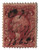 R28d  - 1862-71 5c US Internal Revenue Stamp - play cards, silk paper, red