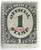 O47S  - 1875 1c Official Mail Stamp - post office, black