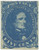 CSA4  - 1862 5c Confederate States - Jefferson Davis - blue, soft paper