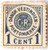 DWIJ1  - 1902 1c Danish West Indies Postage Due