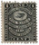 RS242d  - 1878-83 1c Proprietary Medicine Stamp - black, watermark 191R