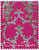 5173b  - 2017 First-Class Forever Stamp - Oscar de la Renta: Bright Pink Fabric with Gray Floral Design