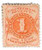 RS150c  - 1877-78 I.S. Johnson & Co., 1c vermillion, pink paper