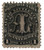 RS164a  - 1862-71 1c Proprietary Medicine Stamp - Alvah Littlefield, black, old paper