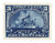 R165  - 1898 3c US Internal Revenue Stamp -Battleship, dark blue