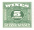 RE92  - 1934-40 5c Cordials, Wines, Etc. Stamp - Rouletted 7, watermark, offset, green