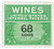 RE193  - 1951-54 68c Cordials, Wines, Etc. Stamp - offset, green & black