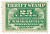 WS1  - 1917 25c War Savings stamp, deep green, unwatermarked
