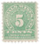 RE8  - 1914 5c Cordials, Wines, Etc. Stamp - watermark, offset, perf 10, green