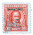 R592  - 1952 10c US Internal Revenue Stamp - watermark, perf 11, carmine