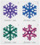 5034a  - 2015 First-Class Forever Stamp - Geometric Snowflakes, block of 4 stamps