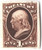 O72P3  - 1873 1c Official Mail Stamp - Treasury India paper, brown