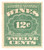 RE38  - 1916 12c Cordials, Wines, Etc. Stamp - Rouletted 31/2, watermark, offset, green