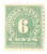 RE9  - 1914 6c Cordials, Wines, Etc. Stamp - watermark, perf 10, green