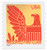 3853  - 2004 25c Red Eagle with Gold Background