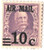 CZC4  - 1929 10c on 50c Canal Zone Airmail - Blackburn, lilac