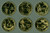 CNGP2009P  - 50 State Quarters Program - set of 6 gold-plated territories quarters issued in 2009