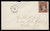 MRS845  - 1857 3c Washington Type III (Scott #26) Used on Cover by Star of David Cancel