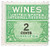 RE112  - 1942 2c Cordials, Wines, Etc. Stamp - Rouletted 7, watermark, offset, green & black