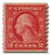 454  - 1915 2c Washington, red,  vertical perf 10