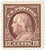 417  - 1914 12c Franklin, claret brown, single line wmrk.