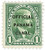 CZO1  - 1941 1c Canal Zone Official, - type 1, yellow green