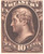 O77P1  - 1873 10c Official Mail Stamp - Treasury, brown