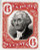R138P4  - 1871-72 6c US Internal Revenue Stamp - orange & black