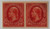 275P5  - 1895 50c org, plate on stamp paper, pair