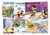 MDS107  - 1989 Disney Friends at PHILEXFRANCE, Mint, Set of 6 Stamps, Antigua-Barbuda