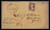 MRS513  - 1855 3c Washington (Scott #11) on Randolph Macon College cover from Virginia to Petersburg