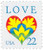 2248  - 1987 22c Love Series: Hearts and Flowers