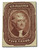 12  - 1856 5c Jefferson, red brown, type I, imperforate