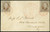MA1510  - 1847 Franklin #1 Cover VF-2 stamps/w/4 m