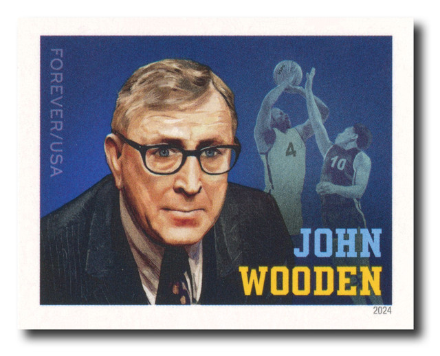 5833 2024 First Class Forever Stamp John Wooden Mystic Stamp Company 5833 2024 first class forever stamp john wooden mystic stamp company