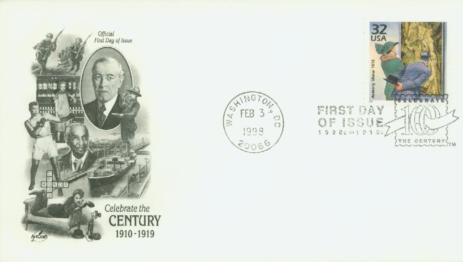 3182d - 1998 32c Celebrate the Century - 1900s: Crayola Crayons - Mystic  Stamp Company