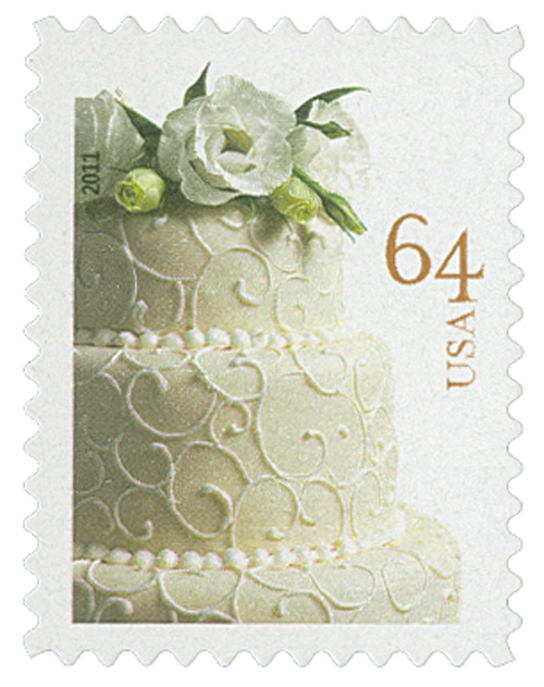 Forever Stamps 2011 Sheet Of 20 Wedding Rose Genuine