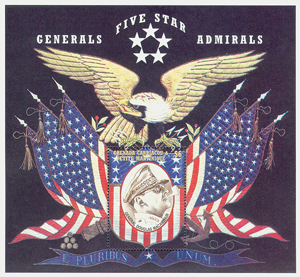 M7395 - Five Star Generals & Admirals 11v - Mystic Stamp Company