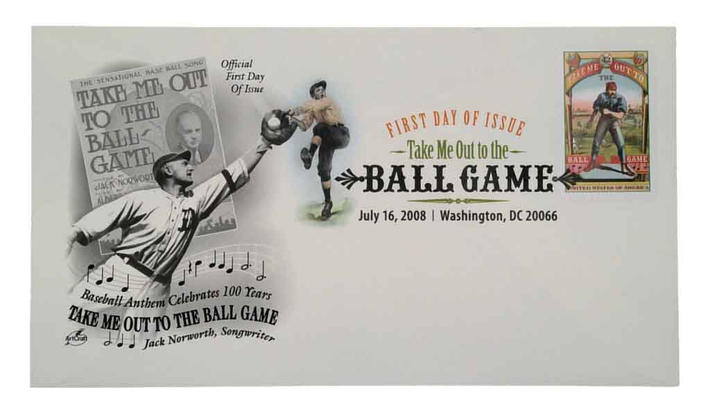 4341 42c Take Me to The Ball Game F-VF Mint NH (4341nh) Golden