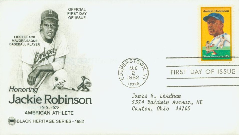 TEN 20c Jackie Robinson Stamp Unused US Postage Stamps 