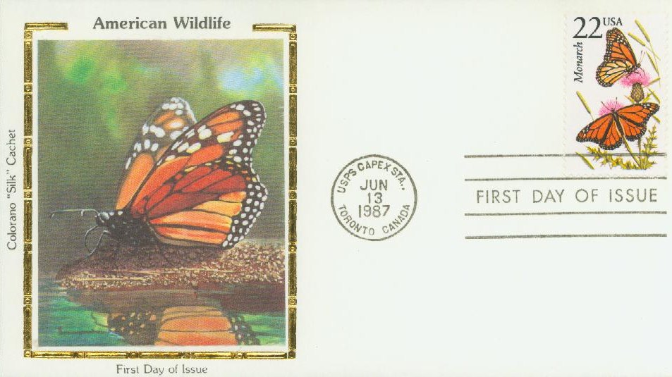 2287 - 1987 22c North American Wildlife: Monarch Butterfly - Mystic Stamp  Company