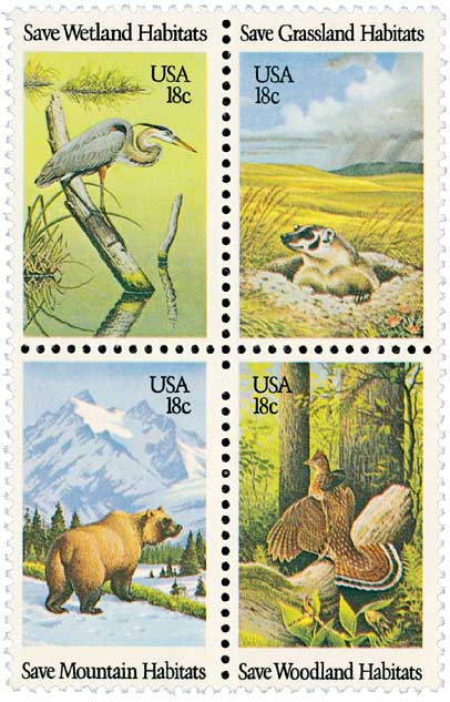 1880-89 - 1981 18c Wildlife of America - Mystic Stamp Company