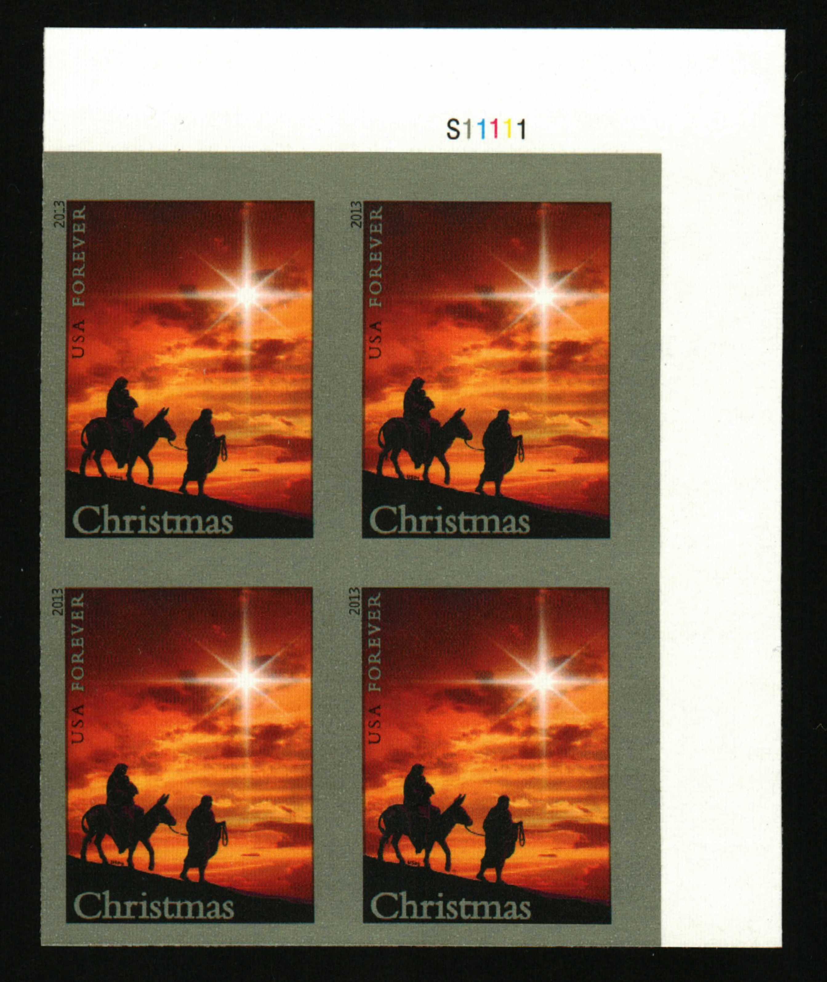 4813a - 2013 First-Class Forever Stamp - Imperforate Holy Family ...