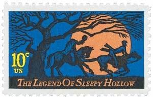10 The Legend of Sleepy Hollow Unused Vintage USPS Postage Stamps Face –  our-artsy-treasure-trove
