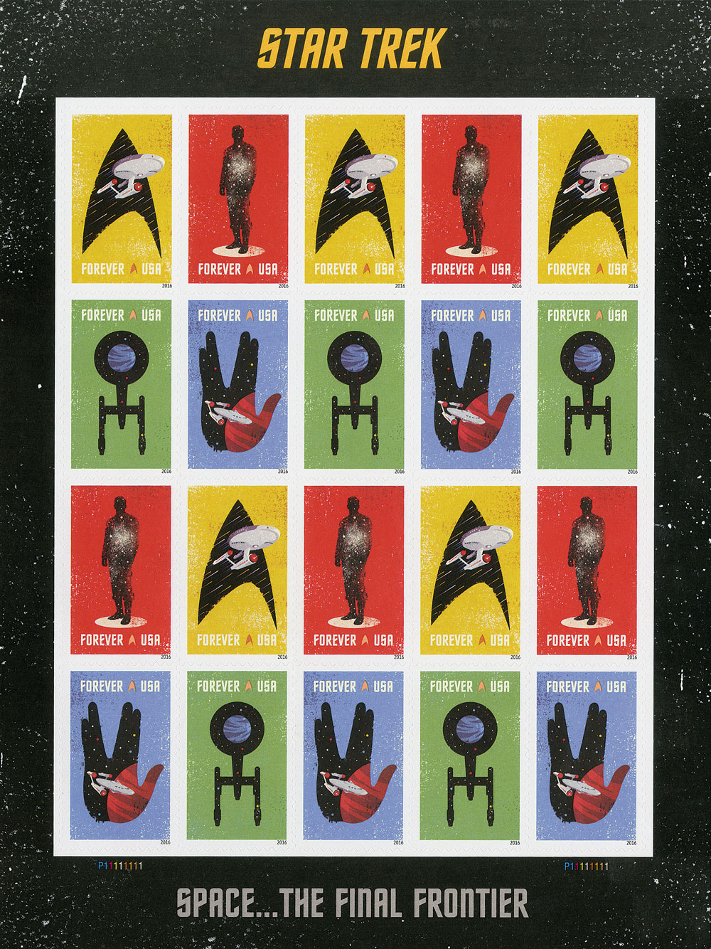 新しい到着 スタートレック 切手その4 Star stamp postage Trek 使用済 