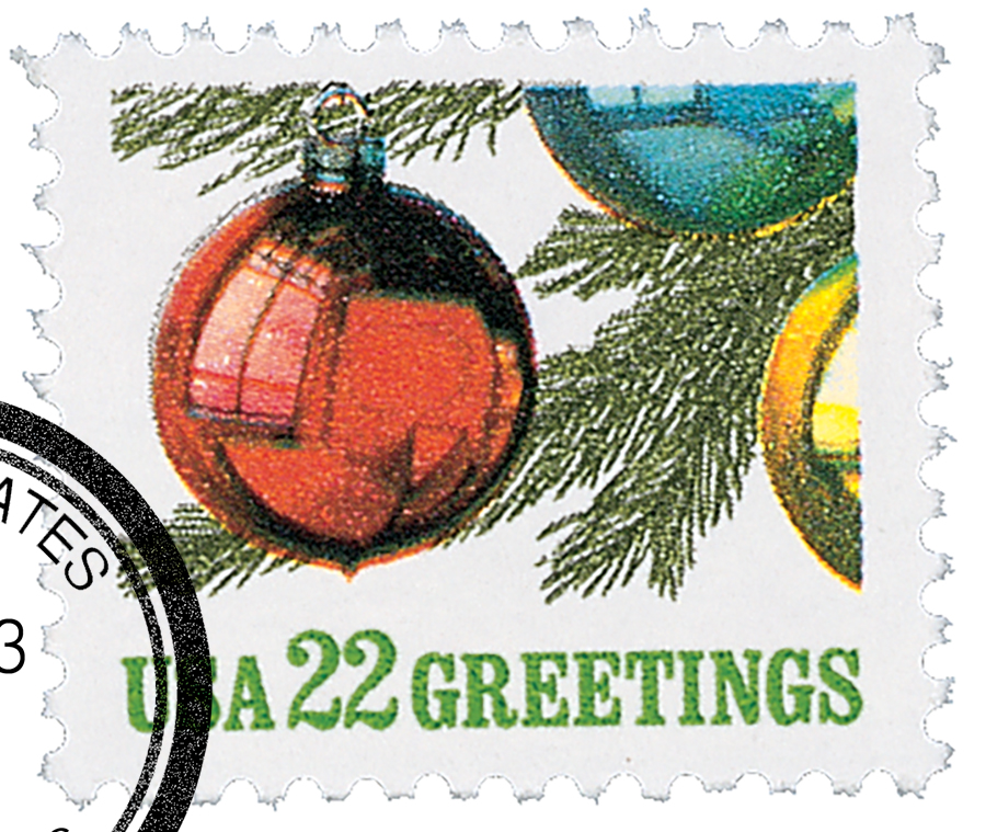 2368-1987-22c-contemporary-christmas-ornaments-on-tree-mystic-stamp-company