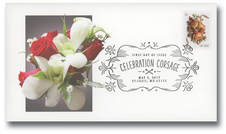5200 - 2017 Two-Ounce Forever Stamp - Wedding Series: Celebration Corsage -  Mystic Stamp Company
