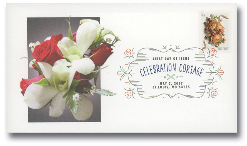 5200 - 2017 Two-Ounce Forever Stamp - Wedding Series: Celebration Corsage -  Mystic Stamp Company