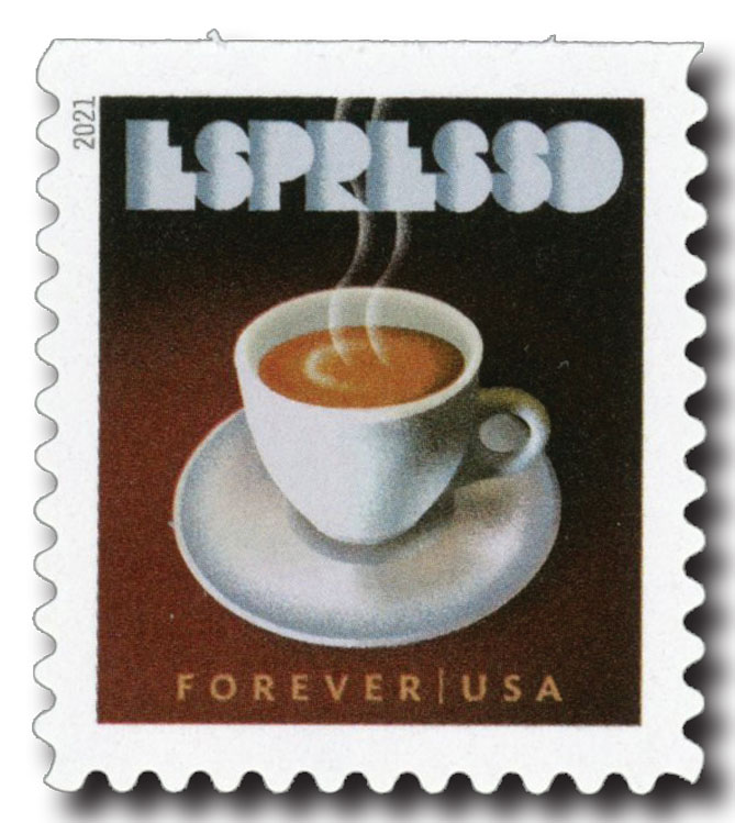 5569-72 - 2021 First-Class Forever Stamps - Espresso Drinks - Mystic Stamp  Company