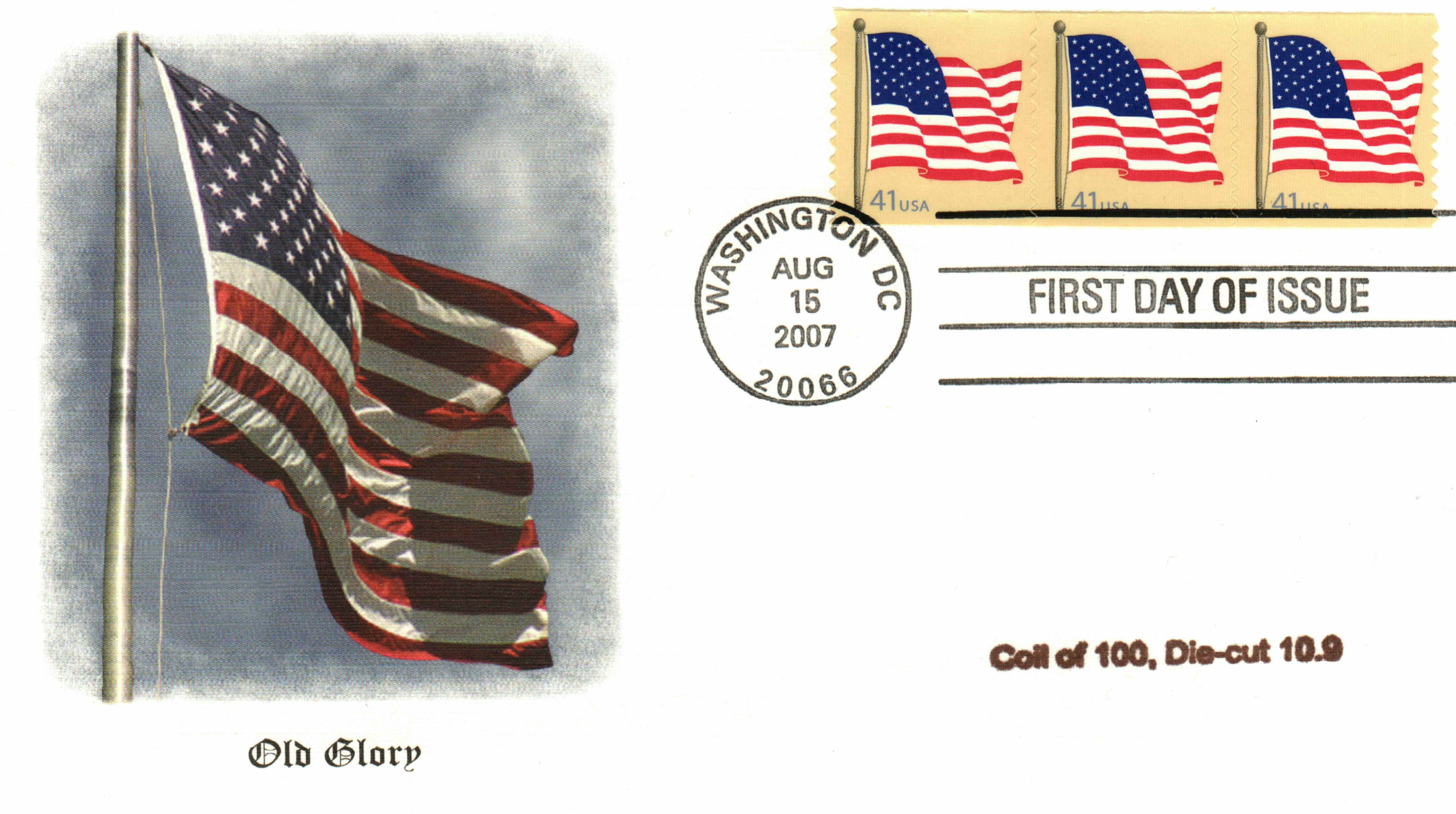 4487 Forever Flag Stamp, Coil Single, 4evR